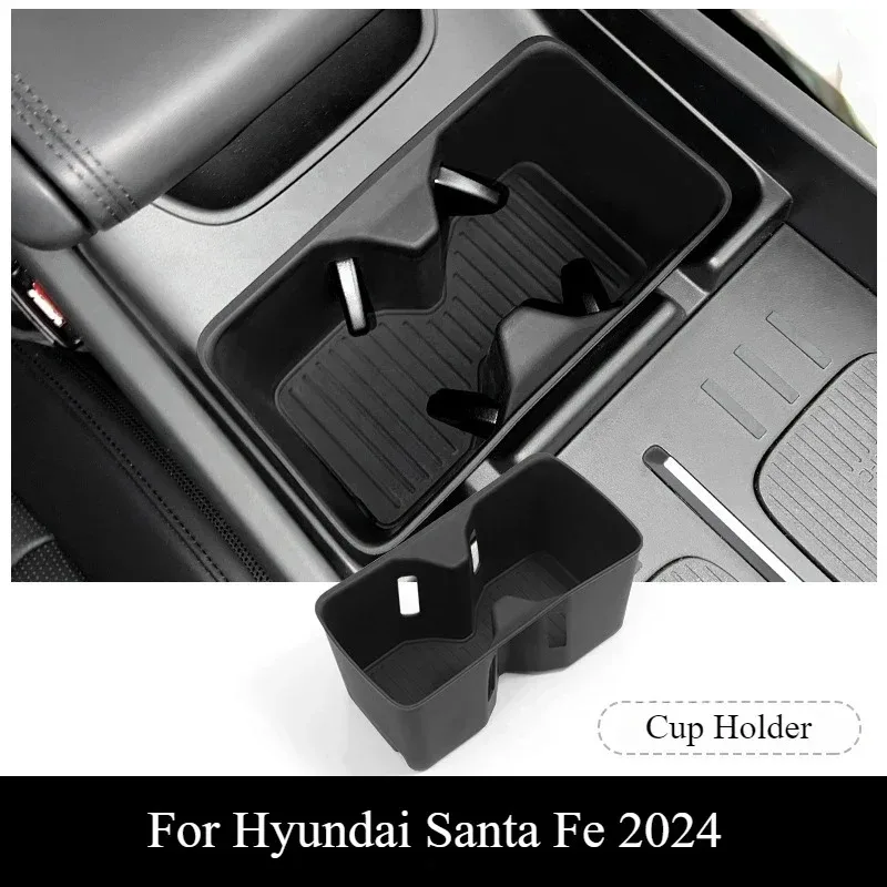 

Беспроводная Зарядная Панель-подстаканник Для Hyundai Santa Fe 2024, Автомобильный Аксессуар