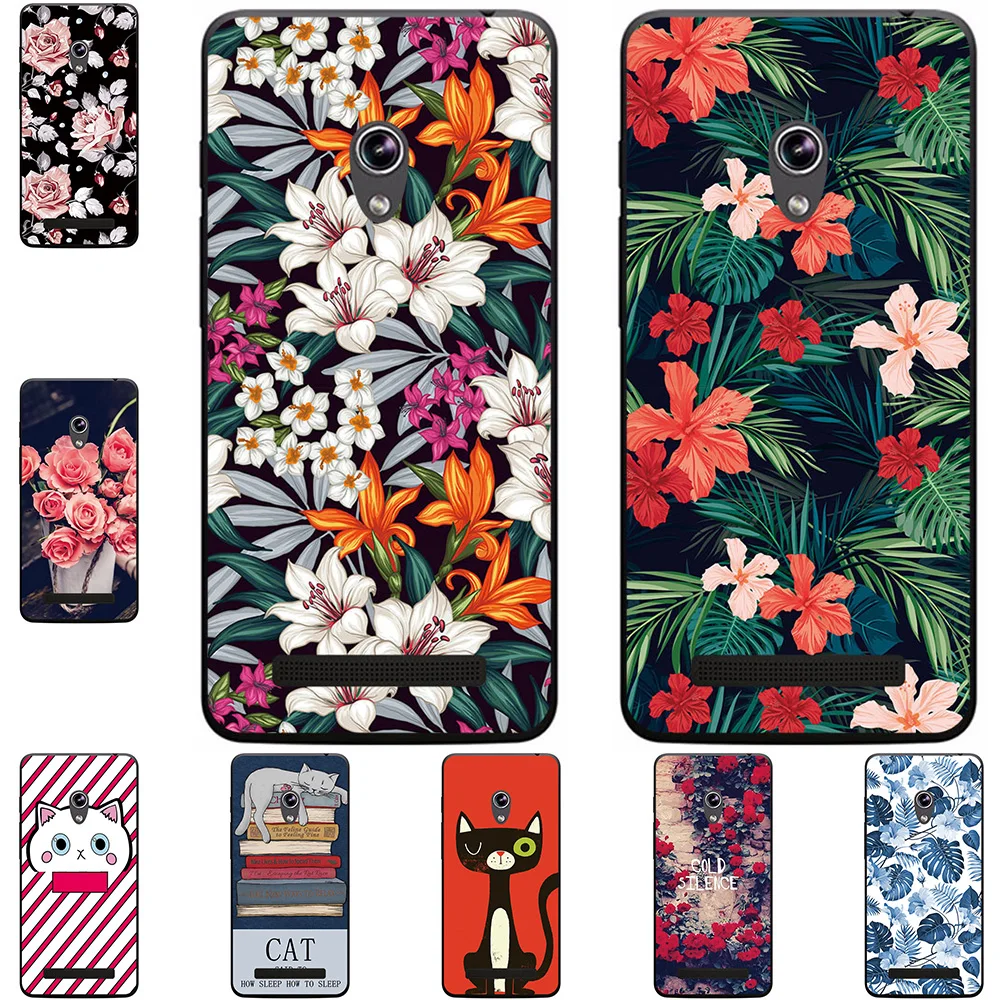 

Чехол для телефона ASUS ZenFone 5 A501CG 5 LTE A500KL 2014, из твердого материала, сумки премиум-класса, Модные Роскошные Цветные мультяшные рисунки