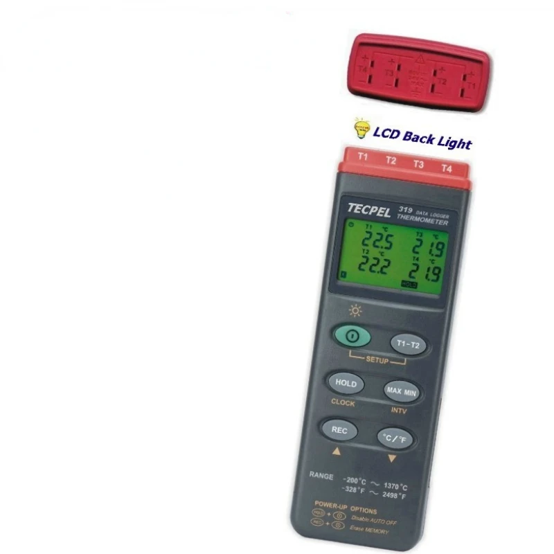 

DTM-319 Thermometer 4 channel Type K thermometer temperature Data logger