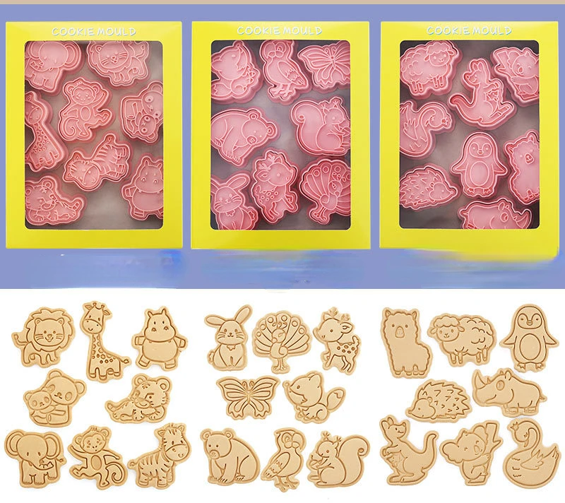 

Animal cookie mold cartoon giraffe pressing cookie three-dimensional fondant baking tool