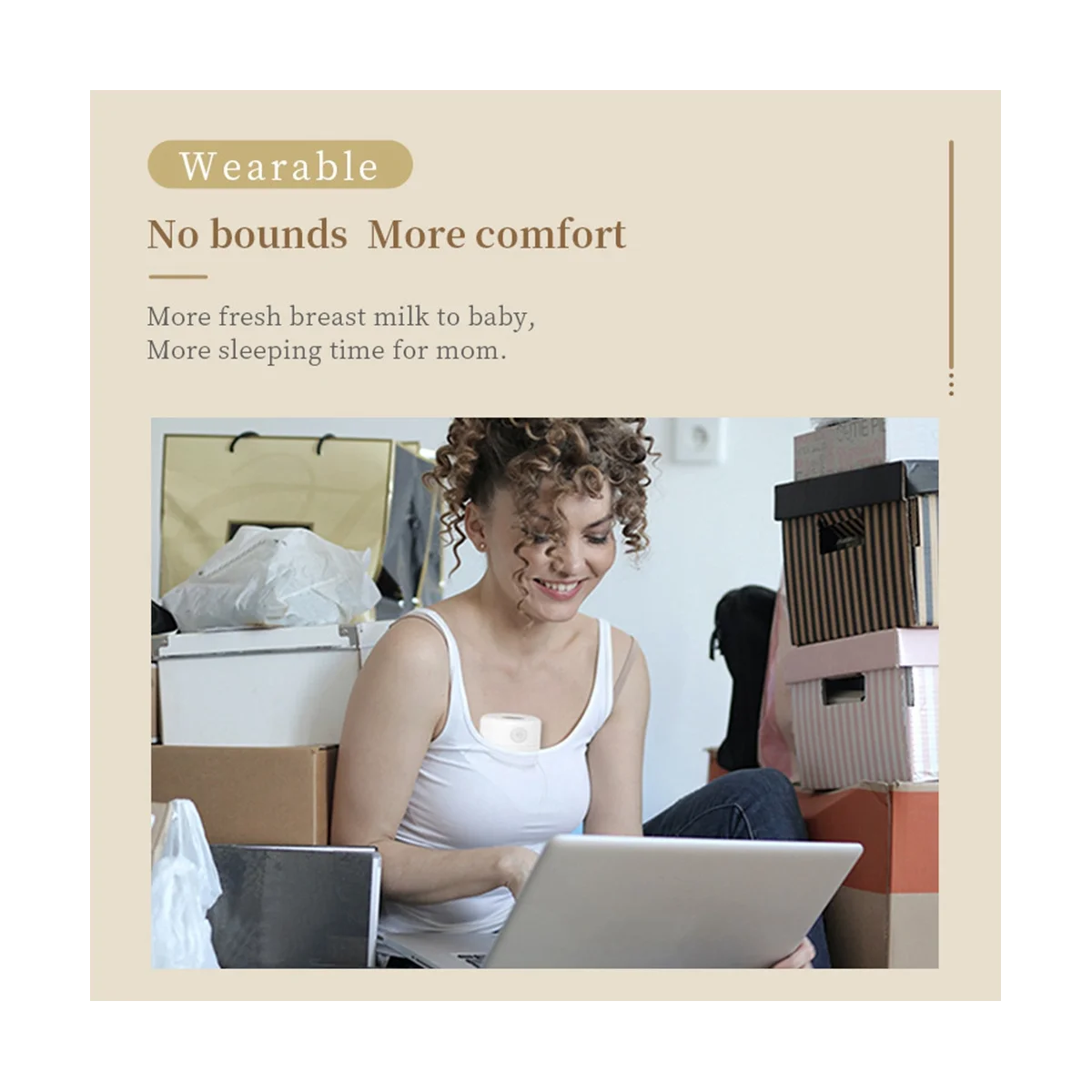 2 шт. Электрический молокоотсос переносной S12 Hands Free режима и 9 уровней 24 мм с