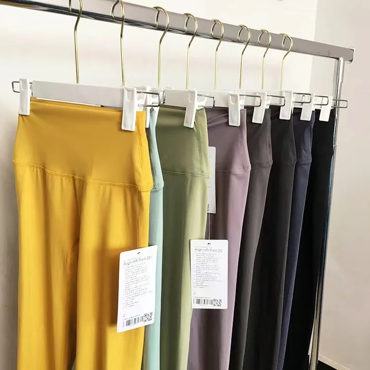 Lulu Women No T Line Yoga Legging High Waist Fitness Women Leggings Sexy Tights Workout Sport Pants Slim Elasticity Yoga Pants