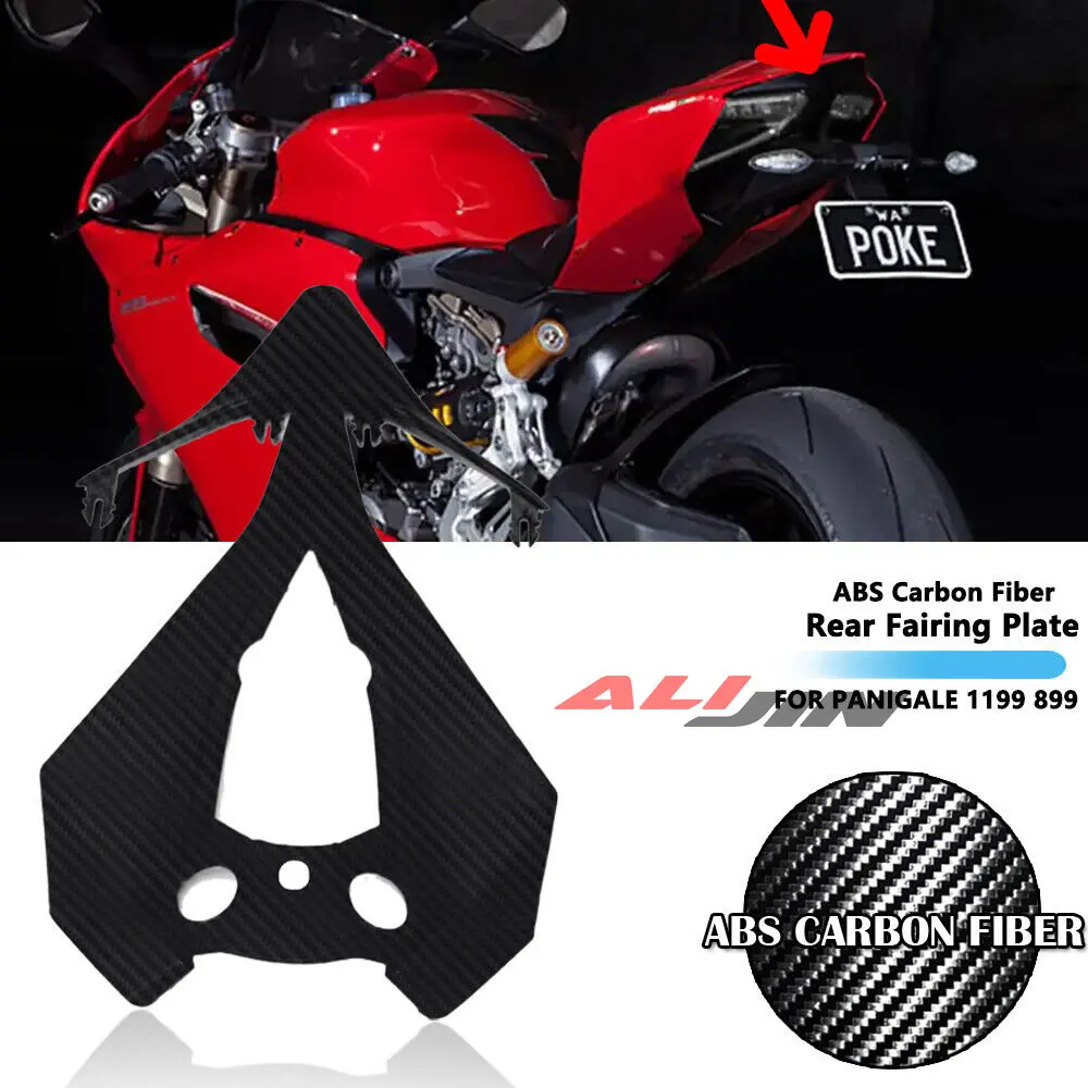 

ABS Carbon Fiber Pattern Finish Fairings Motorcycle Panels Ducati Panigale 899 1199 959 1299 Rear Under Tail Cover Fairing