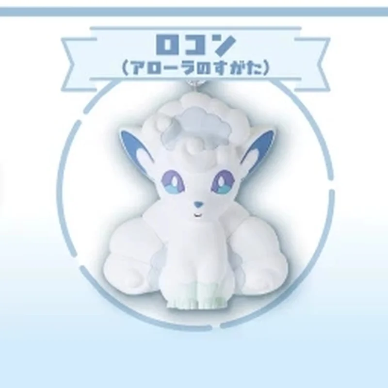 Фото Новинка в наличии: Брелок-ремешок Pkm White Series с персонажами Alolan Vulpix, Tandemaus, Hisuian Zorua, Absol, Flabebe – подвеска для сумки №4