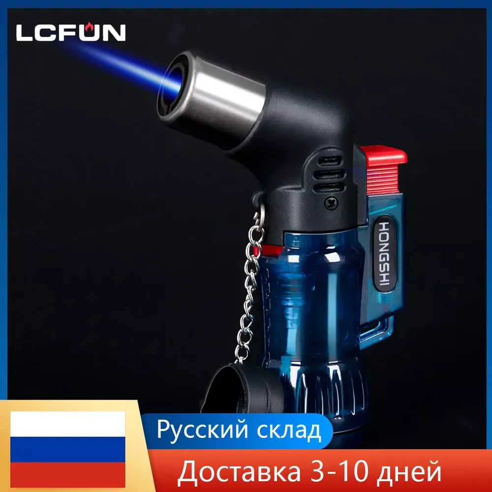 

Portable Gas Turbo Burner BBQ Ignition Windproof Butane Jet Flame Lighter Candle Refillable Torch Gas Lighters Survival Gadgets