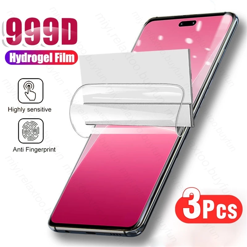 

3PCS 999D Curved Soft Hydrogel Film Screen Protector For Xiaomi Xiomi Xaomi Mi 13 Lite 13Lite Light Life 5G Not Tempered Glass