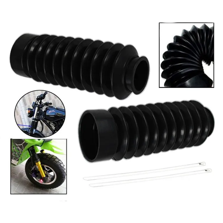 

2pcs Black Universal Motorcycle Front Fork Shock Absorber Cover Protector Scooter Offroad For Honda Yamaha Suzuki Kawasaki