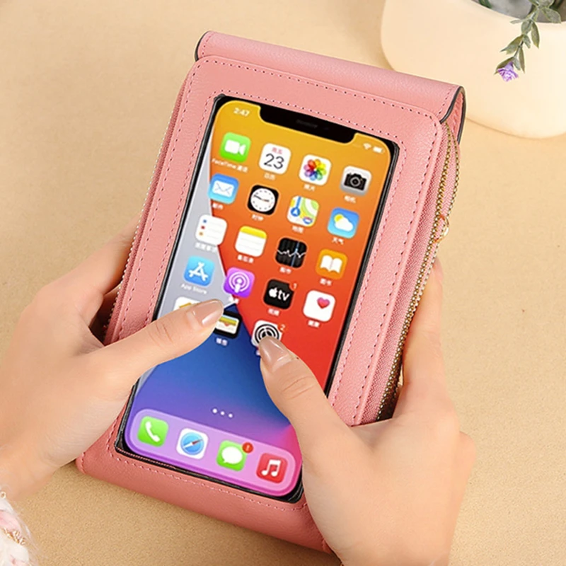 

Women Multi-Function Touch Screen Phone Bags Female Single Shoulder Purse Messenger Wallet Large Capacity High Quality Bag