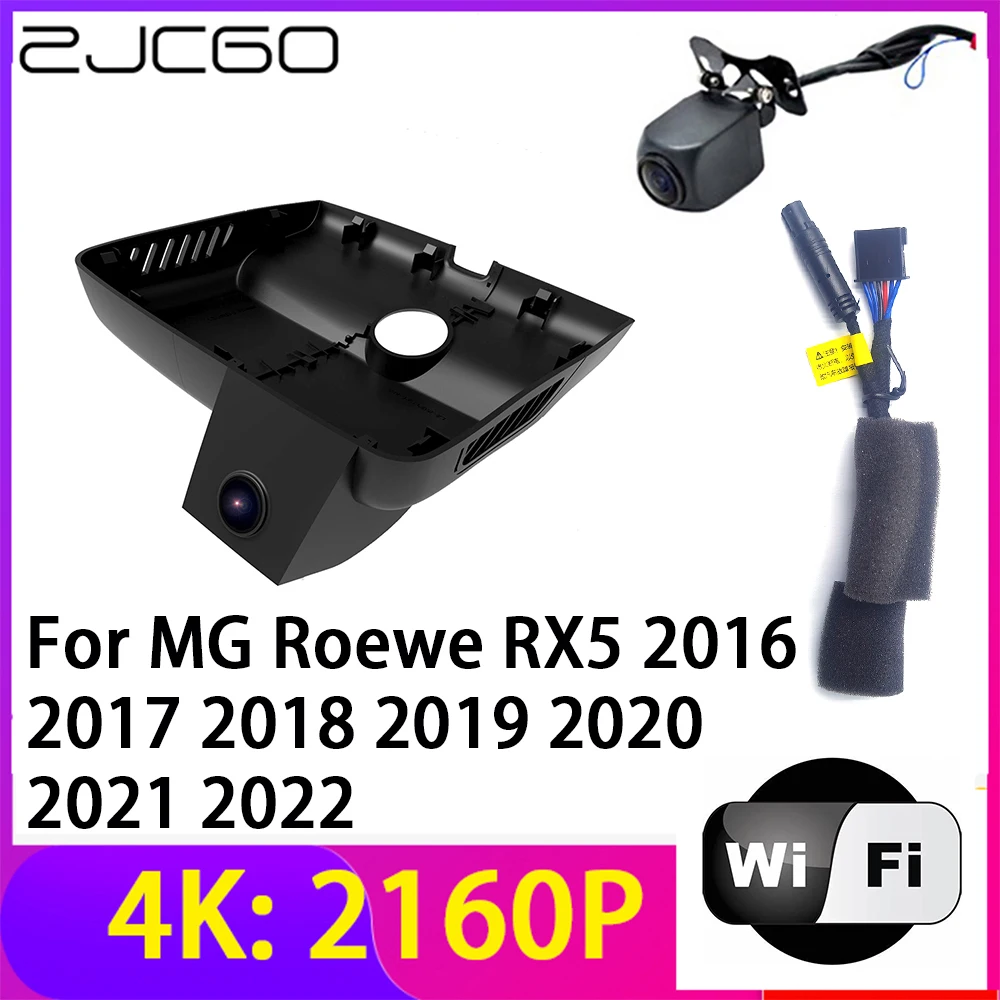 

ZJCGO 4K 2160P Dash Cam Car DVR Camera 2 Lens Recorder Wifi Night Vision for MG Roewe RX5 2016 2017 2018 2019 2020 2021 2022