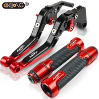 motorcycle accessories extendable brake clutch levers handlebar hand grips ends for honda cbr650f 2014 2015 2016 2017 2018 2019