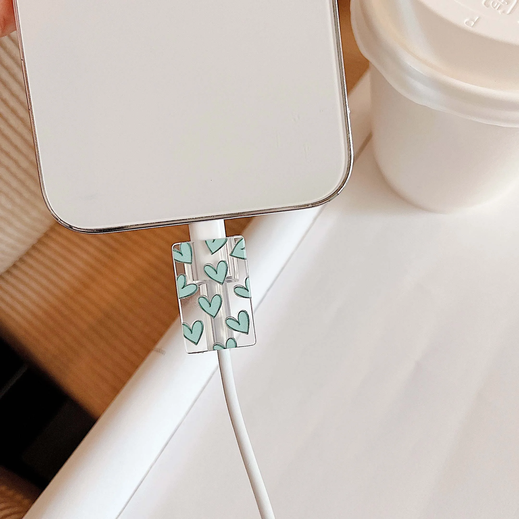 

Прозрачный ТПУ USB-кабель Love Heart для быстрой зарядки iphone 18/20 Вт