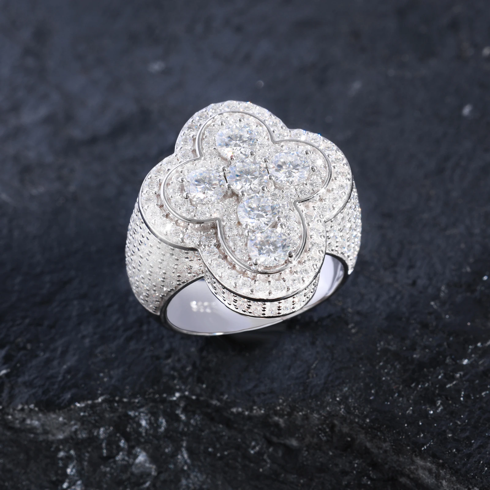 TUHE унисекс серебро 925 пробы крестообразное кольцо искусственные кольца для пар