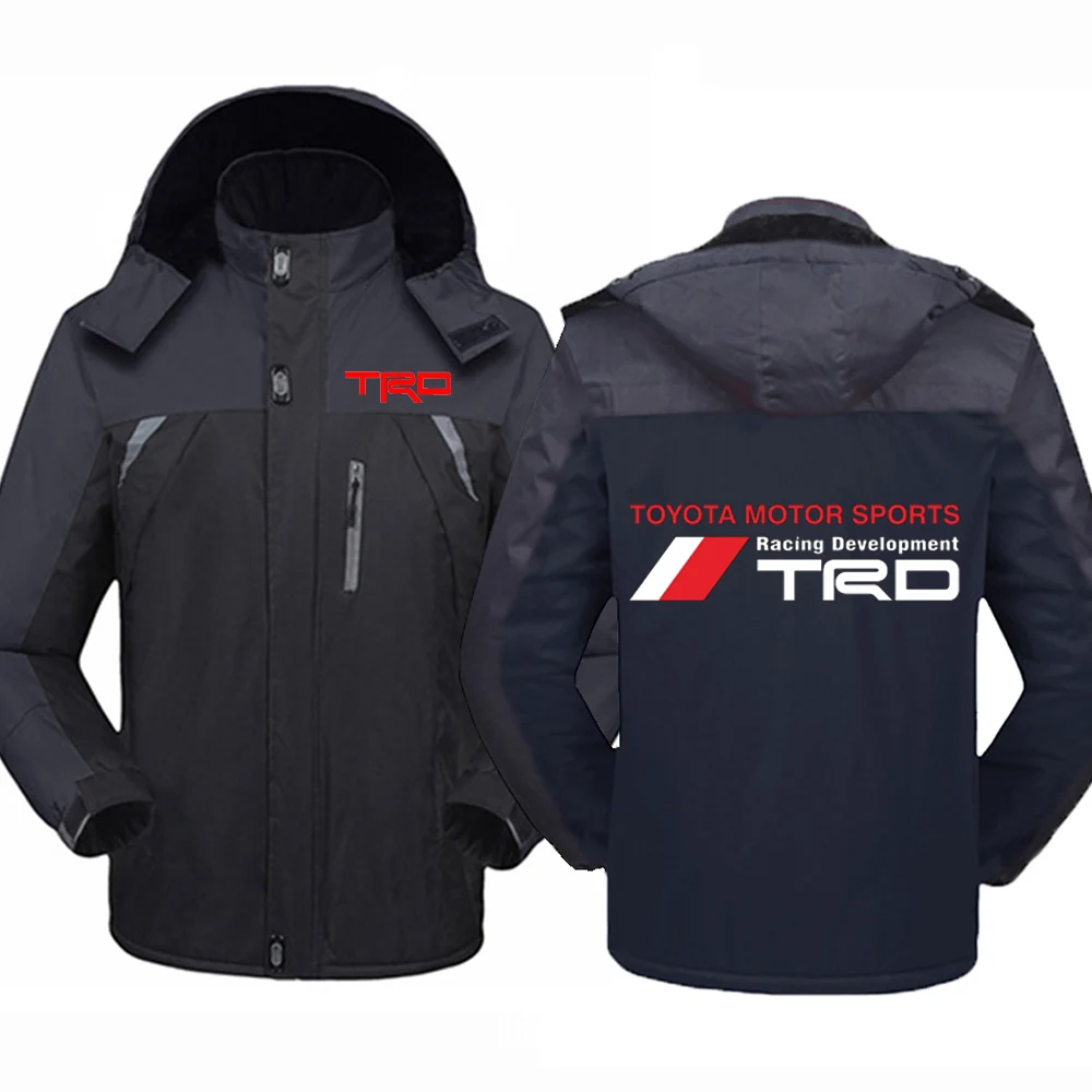 

Зимняя спортивная Автомобильная куртка с логотипом Toyota TRD, зимняя ветрозащитная куртка, водный водонепроницаемый подогреватель, уличная ку...