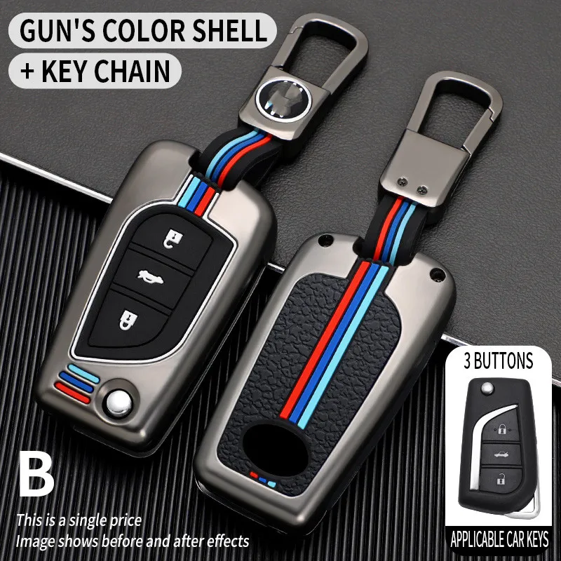 

Car Key Case Cover for toyota highlander rav4 izoa chr levin camry corolla reiz 2010 2011 2012 2013 2014 2015 2016 2017 2018