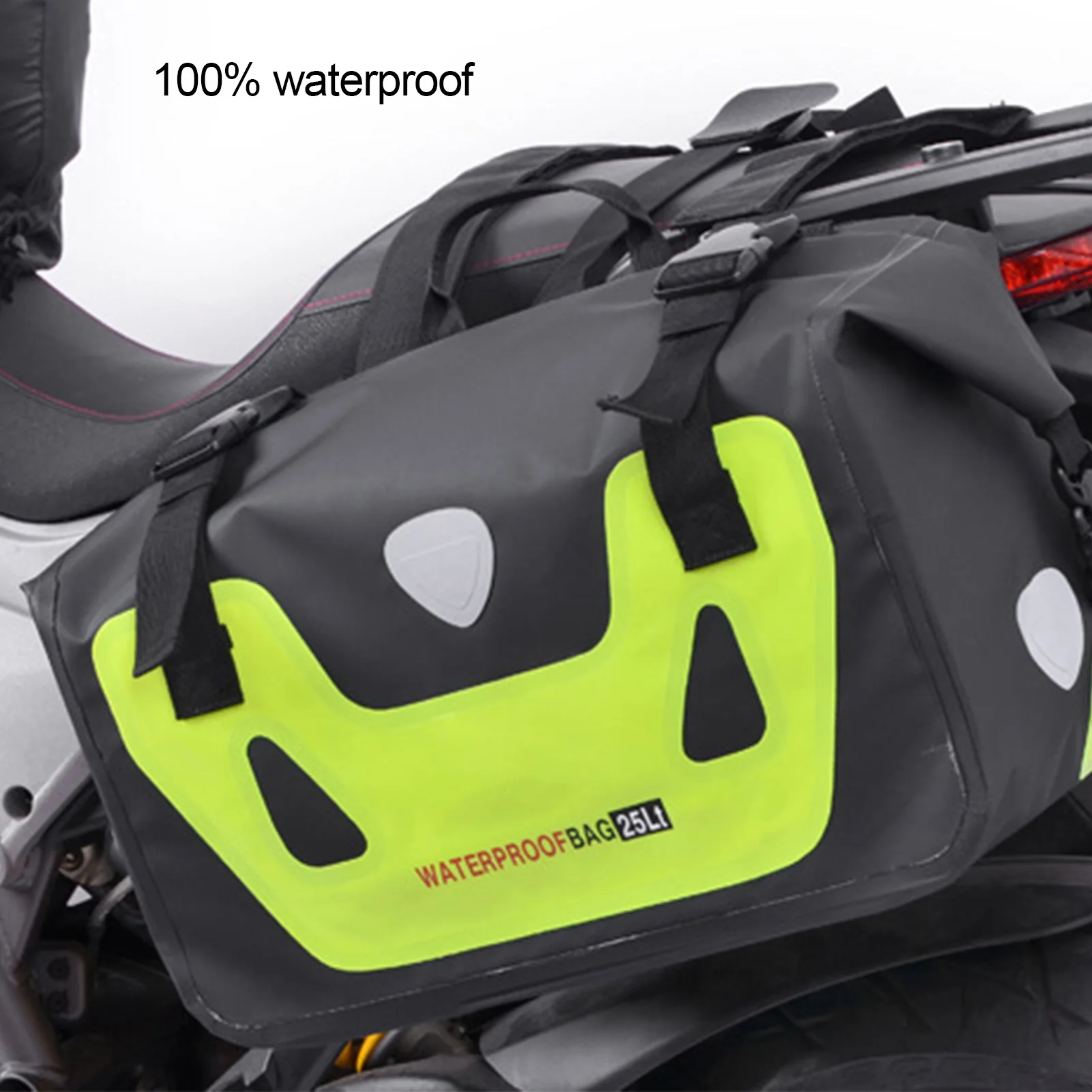 Saddle Bags Motorcycles 50L Tank Bag Motor Side Bag Multifunctional Waterproof Rear Rack Trunk Motorcycle Seat Bag Outdoor
