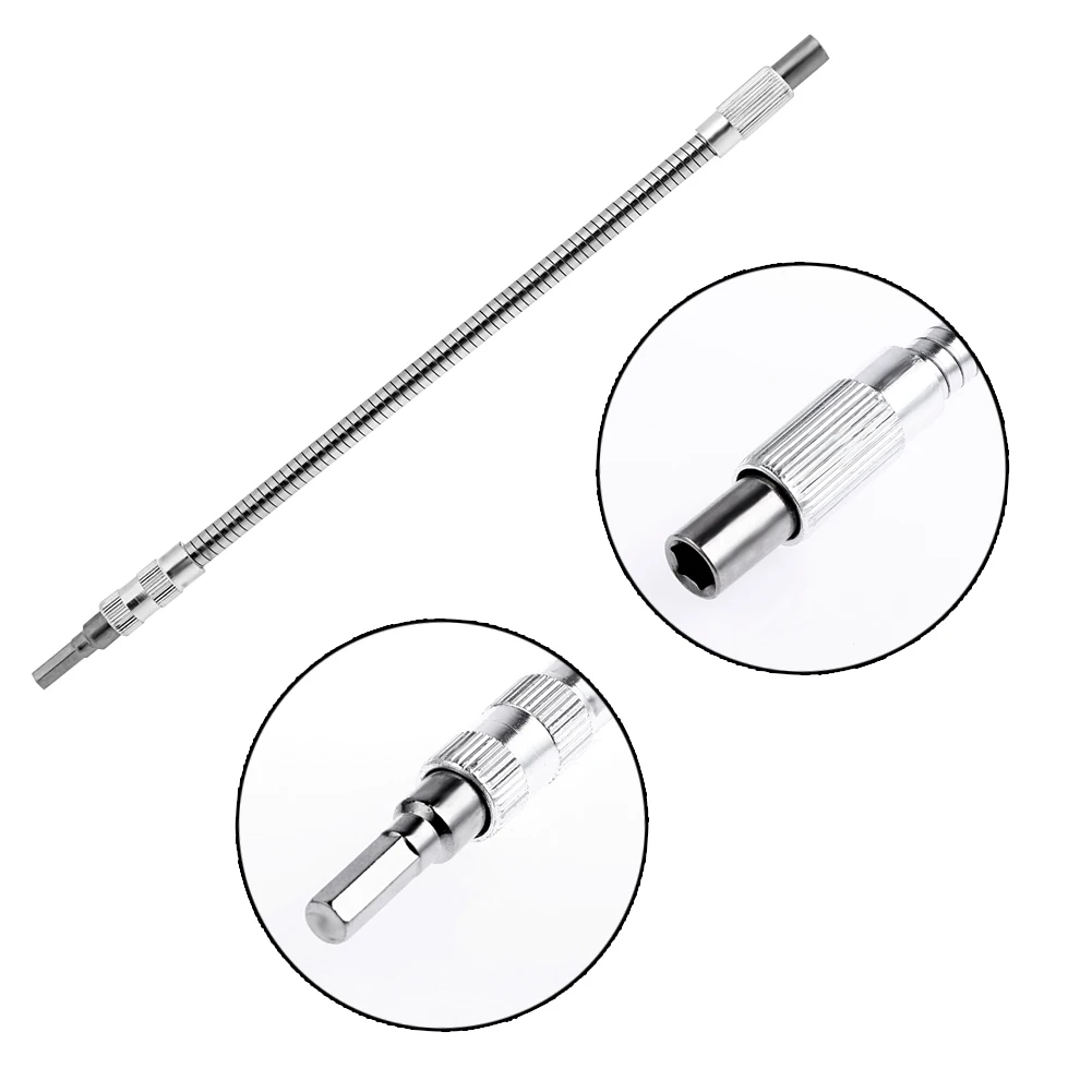 

Link Rod for Electric Drill Metal Easy Flexible Bending Shaft Connecting Adapter Electric Screwdriver Approved Head