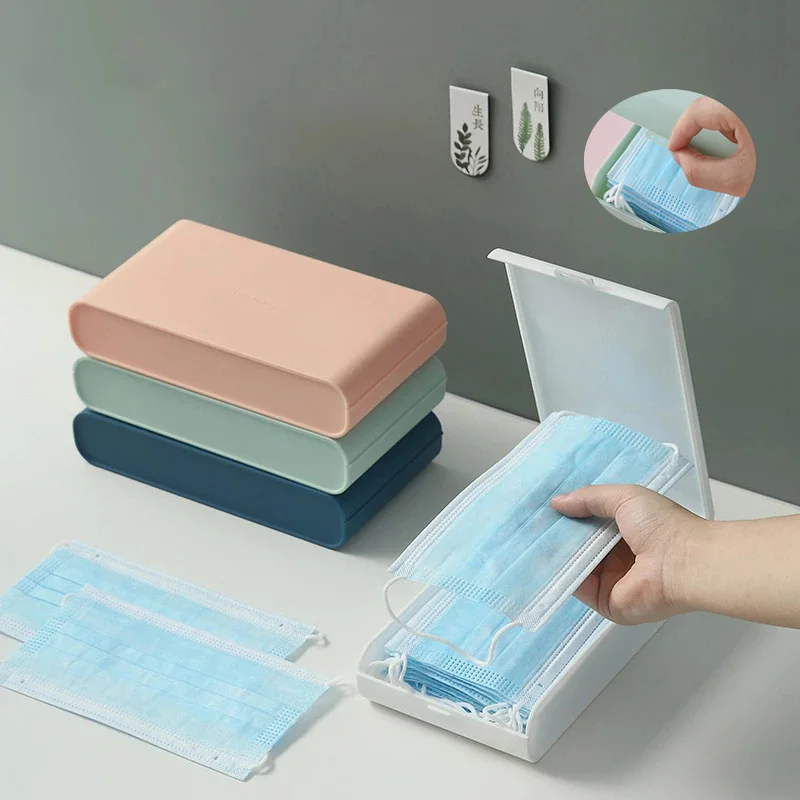 Ящик для хранения маски серебристый ионный дезинфекционный держатель