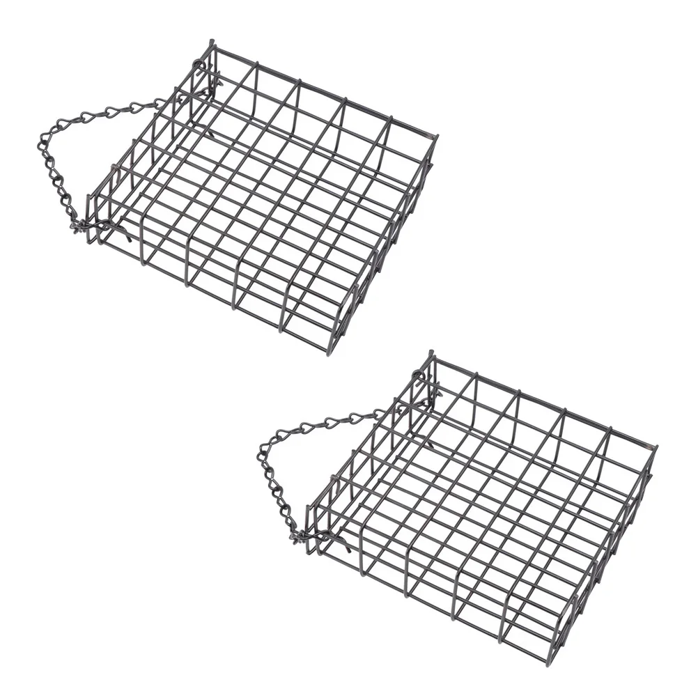 

Feeder Bird Suet Feeders Cake Squirrel Hanging Proof Wild Outside Metal Wire Mesh Outdoor Fruit Hummingbird Patio Tray Basket