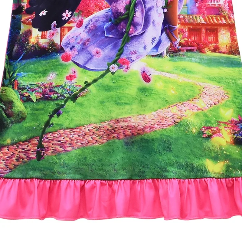 Детские платья для девочек с героями мультфильмов летнее платье изображением