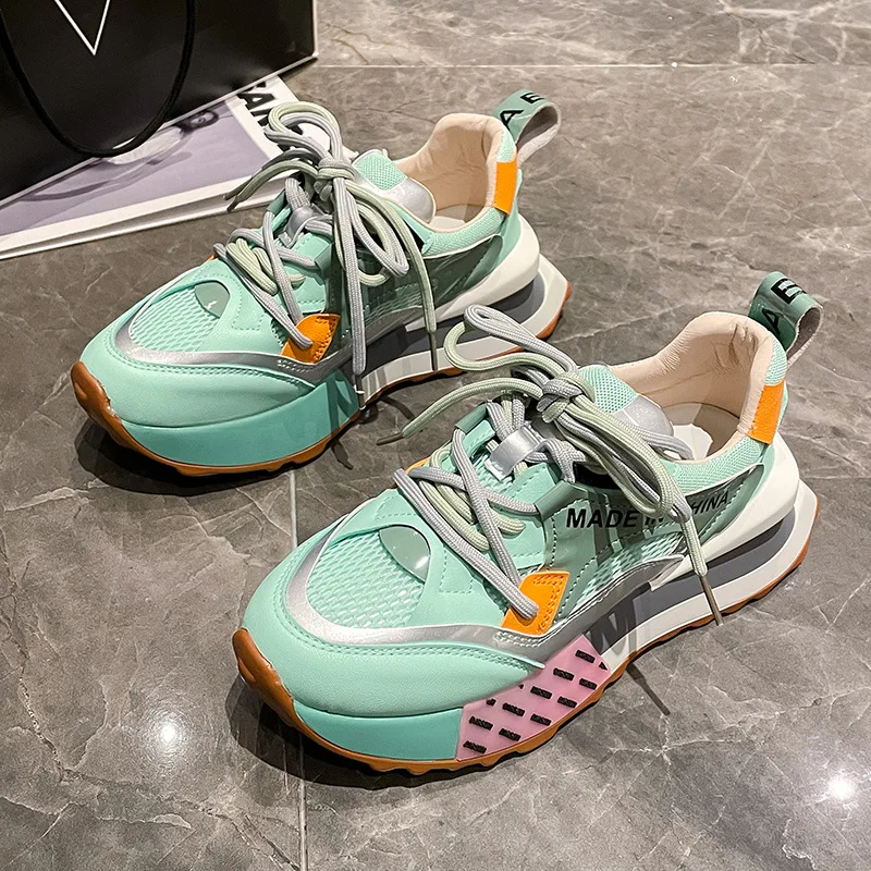 

Кроссовки женские из дышащего сетчатого материала, плоская Вулканизированная подошва, Повседневная прогулочная обувь, модные кеды