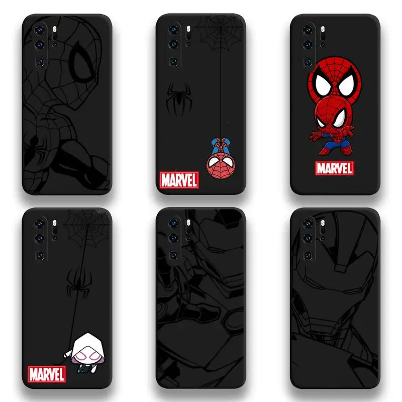 

Marvel spider-man iron Man Phone Case For Huawei P20 P30 P40 lite E Pro Mate 40 30 20 Pro P Smart 2020
