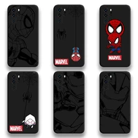marvel spider man iron man phone case for huawei p20 p30 p40 lite e pro mate 40 30 20 pro p smart 2020