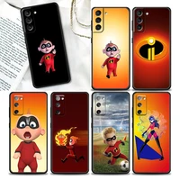 anime the incredibles phone case for samsung galaxy s22 s7 s8 s9 s10e s21 s20 fe plus ultra 5g soft silicone case