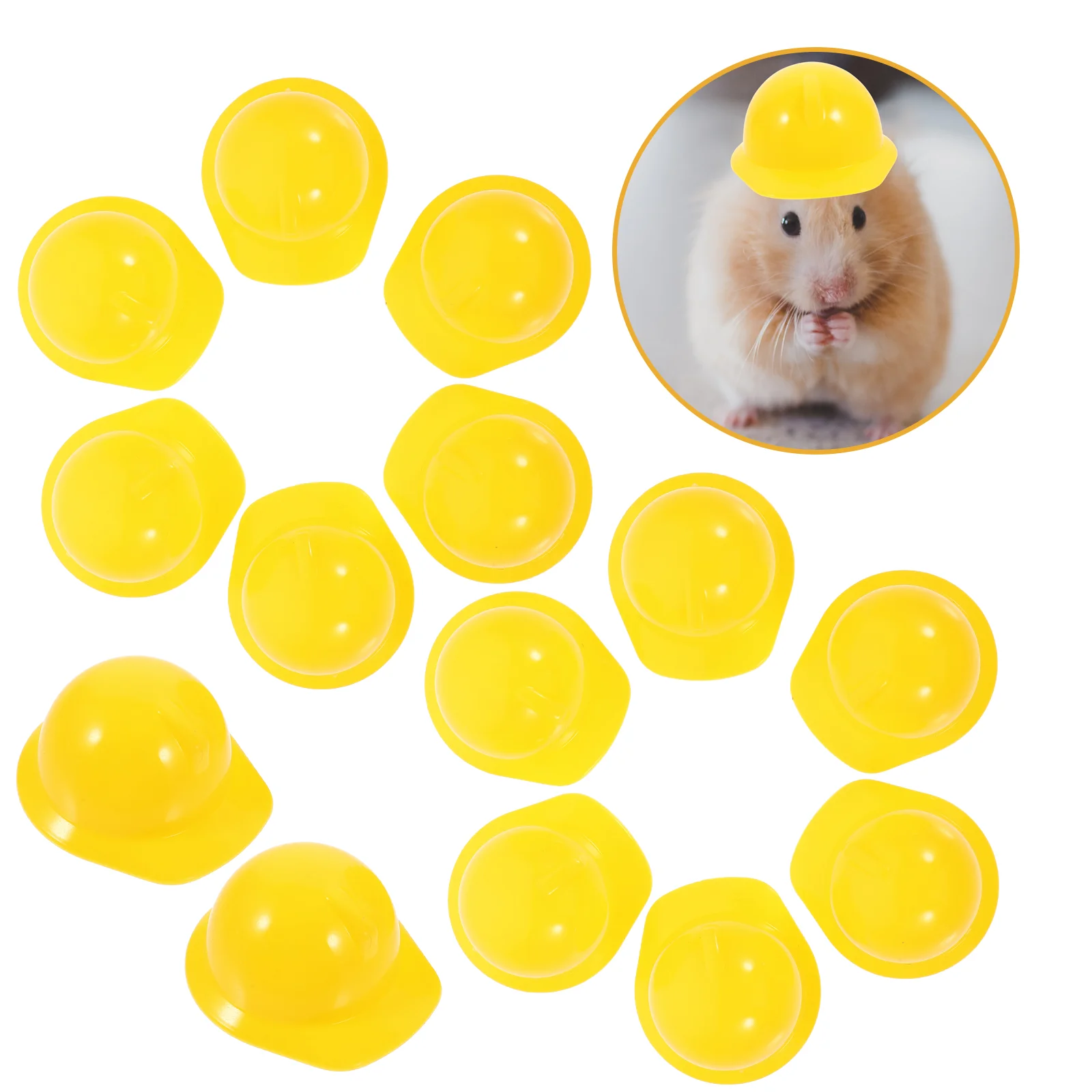 

20pcs Miniature Construction Hat Decorative Safety Model Pet Decor Safety Hat Decor