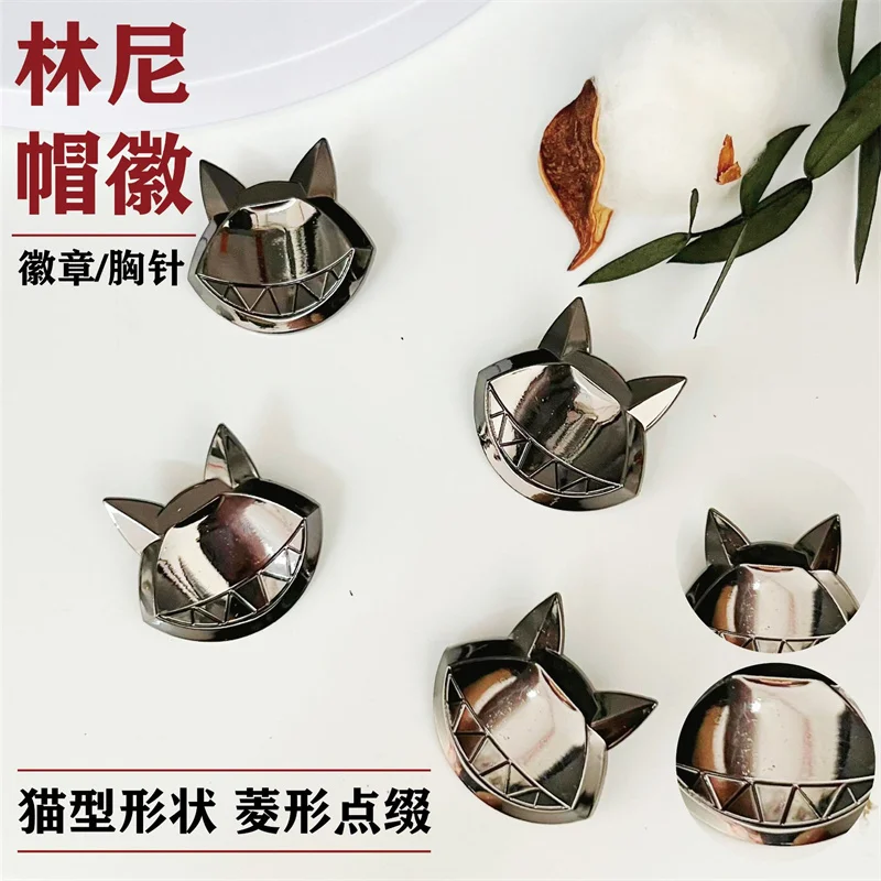 

Game Genshin Impact Fontaine Lyney Cat Metal Pins Brooches for Clothing Lapel Pins for Backpack Badges on Hat Accessories