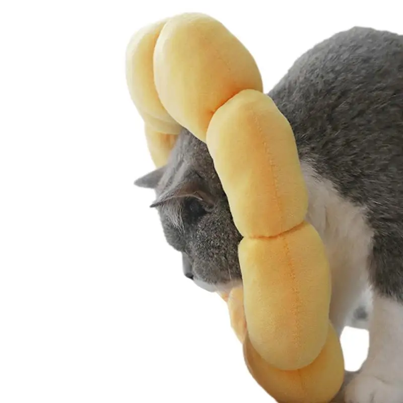 

Pet Neck Pillow Soft Lightweight Cotton Pet Donut Collar Pet Neck Donut With Adjustable Strap Comfortable Avoid Bite For Cats
