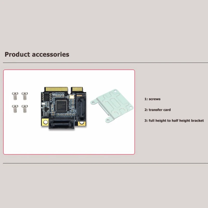 

Адаптер Mini PCI-E-SATA 3,0 с 2 портами