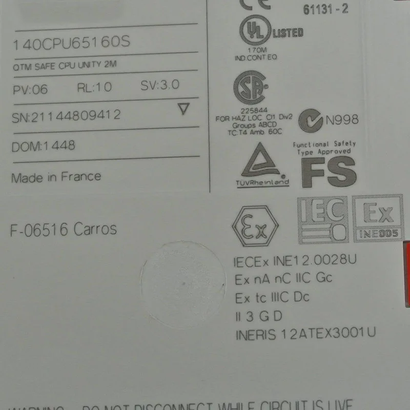 Рисунок 4 - Контроллер PLC 140CPU65160S