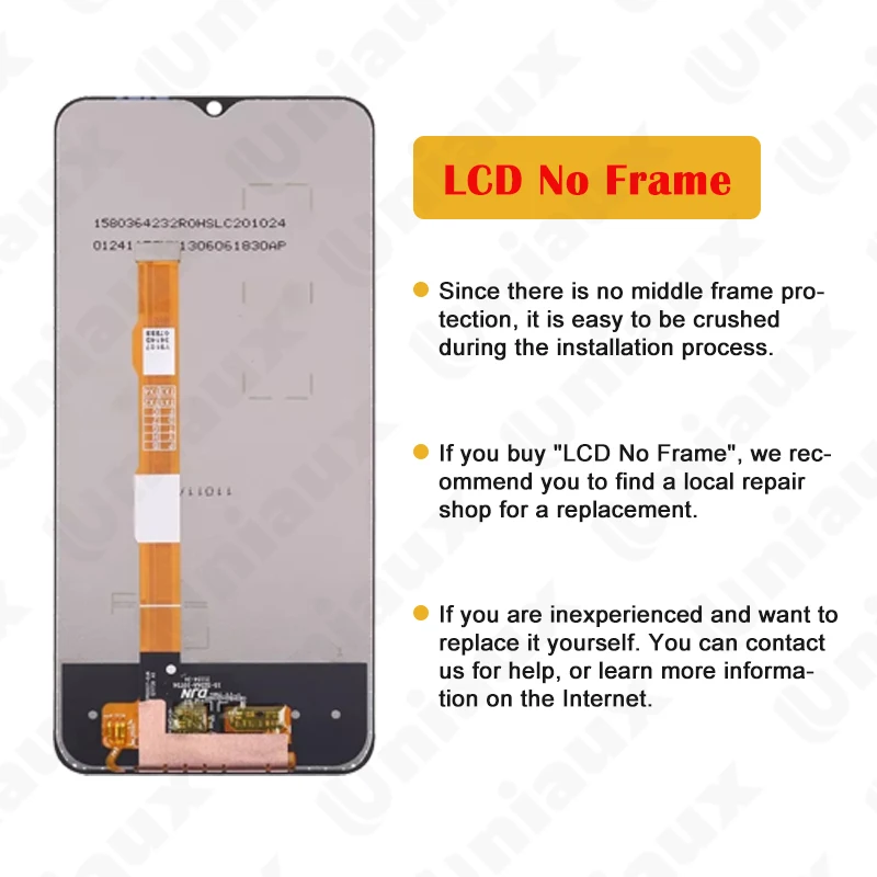 6 58 &quotоригинальный для VIVO Y72 5G V2041 ЖК-дисплей детали замены цифрового