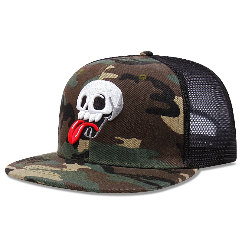

Camouflage Baseball Caps For Men Cartoon Skull Trucker Cap Male Sun Hat Fashion Casual Golf Caps Women Cotton Snapback Hombre