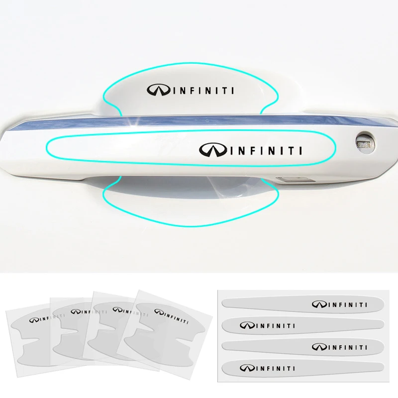 

Anti-scratch Car Handle Door Bowl Stickers and Decals for Infiniti Logo G20 G35 G37 FX35 Q30 Q50 Q60 Q70 QX50 QX60 QX70 QX80