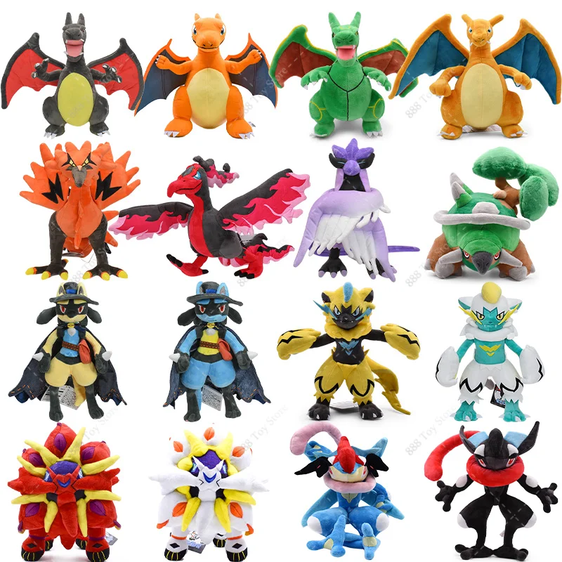 Плюшевая игрушка Gyarados Charizard Mega Rayquaza Hisuian Zorua Ho-Oh Lucario Butterfree