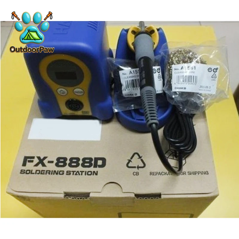 Фото Электрический паяльник FX-888D с постоянной температурой, набор для пайки, комбинированная паяльная станция, обновленная версия 936 №3