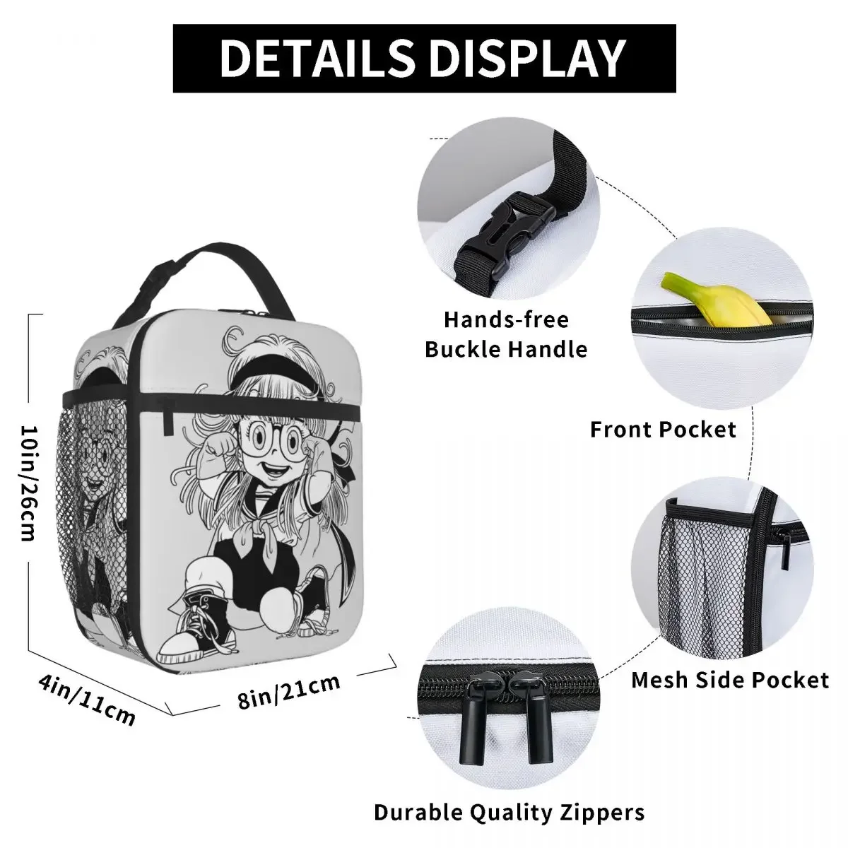 Dr Slump Arale Аниме Сумка Для Обеда Изолированная Сумка-тоут С Персонажем Унисекс