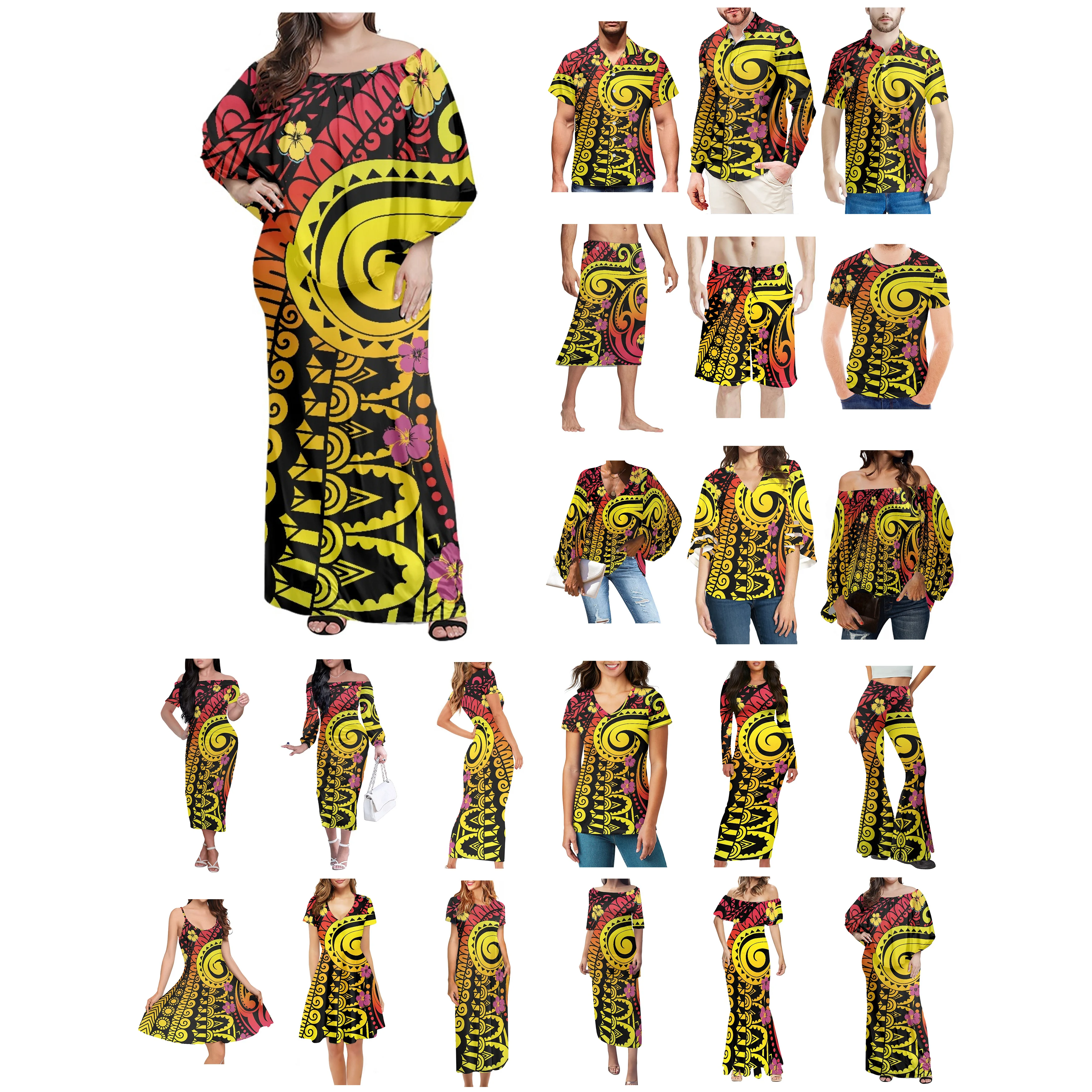 Одежда для мужчин и женщин этнический принт татуировок полицейская туга Гаваи