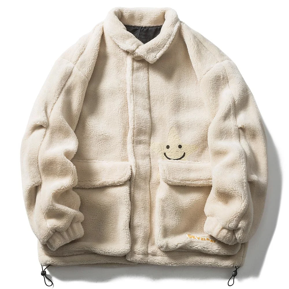 

Зимняя женская парка в стиле пэчворк со звездами, Теплые повседневные модные большие размеры, верхняя одежда в стиле Хай-стрит, колледжа