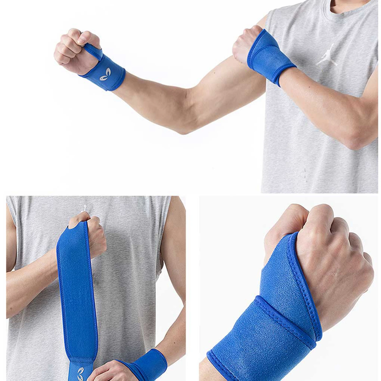 

Wrist Band Support for Adjustable Wrist Bandage Brace for Sports Wristband Compression Wraps Tendonitis Pain Relief 2 pieces