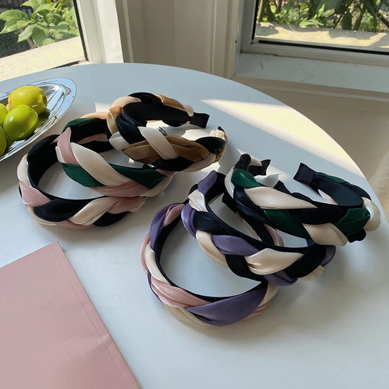 

Ободок в Корейском стиле Женский, элегантный широкий ободок для волос, аксессуары для волос