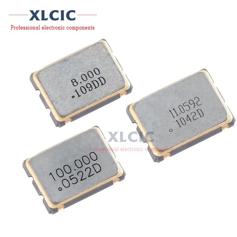 

5PCS 5*7mm 7050 3.3V 4M 6M 8M 10M 11.0592M 12M 16M 20M 24M 25M 30M 40M 48M 50M 100M 125M 22.1184M MHZ SMD Oscillator OSC 4 Pin