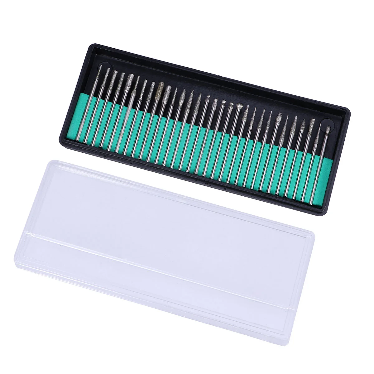 

30pcs Grinding Rod Emery Durable Grinding Rod Burr Drill Bit for Grinder Engraving Pen Rotary Tool Diamond
