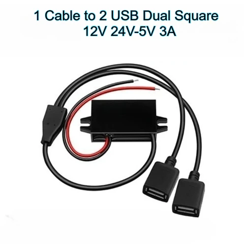 Понижающий преобразователь постоянного тока 12 В, 24 В до 5 В, 3 А, 15 Вт, Type-C Micro USB с обратной защитой, автомобильный источник питания, понижающий модуль напряжения CE