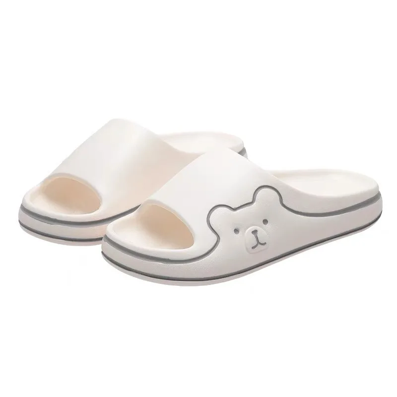 Женские домашние тапочки сланцы с мультяшным рисунком супермягкая подошва