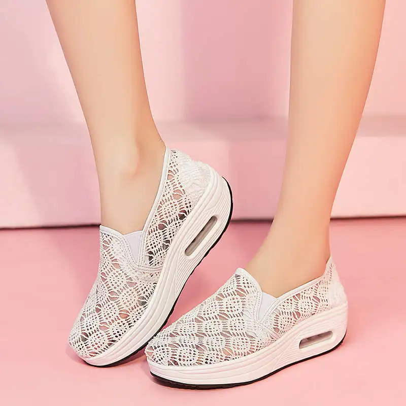 Casual Shoes Spadrille Women Light Weight Woman Platforms Designer For Top Brand Wedge Sneakers Wings Tennis Size 7 New |