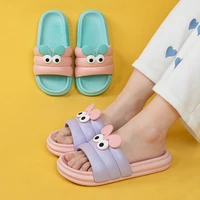 women man slippers sandals home with ears slides eva female cute cartoon lovers bathroom beach shoes non slip platform slippers