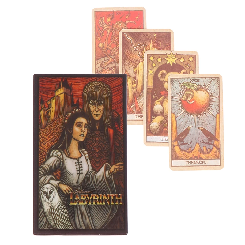 

78Pcs Labyrinth Tarot Card Oracle Cards Divination Fate Deck Board Games Party Entertainment Games For Beginners Gift Toys