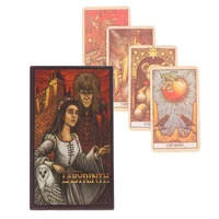 78pcs labyrinth tarot card oracle cards divination fate deck board games party entertainment games for beginners gift toys